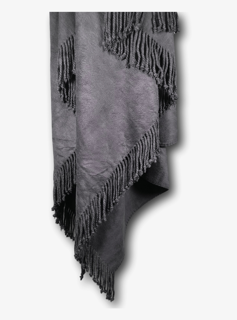 Bamboo Blanket Charcoal Lujo Home - Scarf, transparent png #3177179