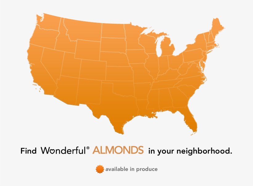 Do Your Almonds Come In Contact With Peanuts Or Any - Hillary And Trump States, transparent png #3177306