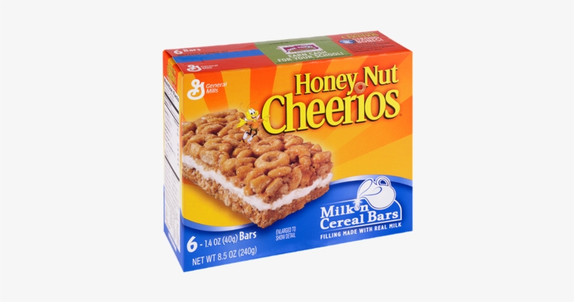 Cheerios General Mills Honey Nut Milk & Cereal Bars, transparent png #3177328
