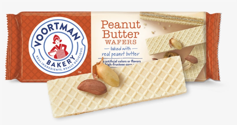Peanut Butter Wafers - Voortman Wafers, Peanut Butter - 14.1 Oz, transparent png #3177399