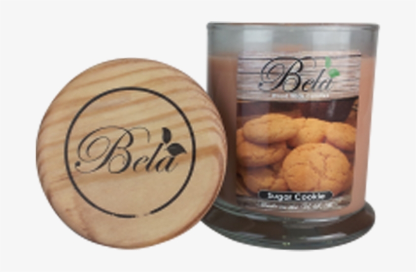 Bella Home Fragrances Sugar Cookie Wood Wick Candle - Woodwick Bela Peppermint Candle, transparent png #3177524