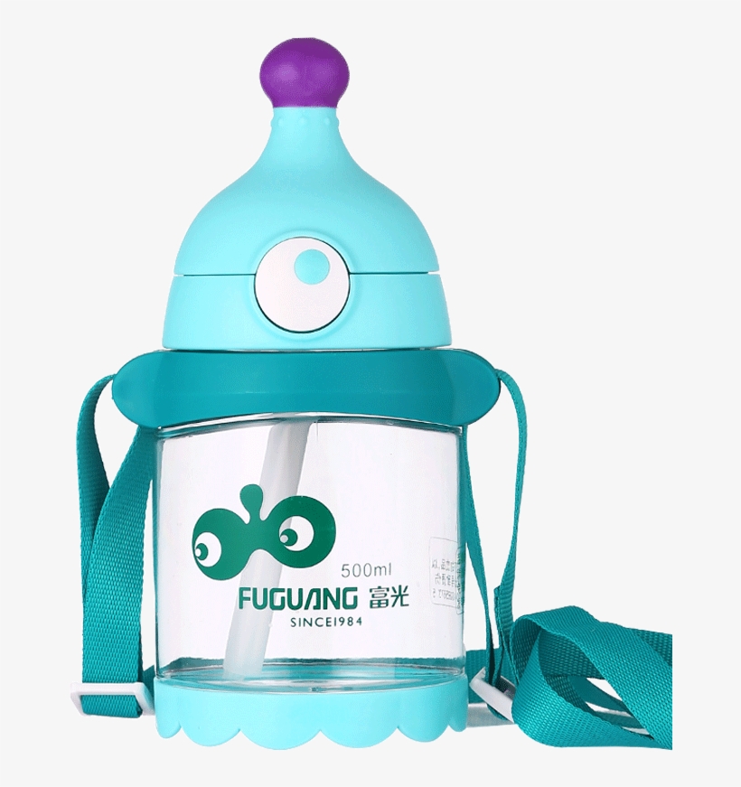 Fuguang Children's Water Cups Hand Cups Ropes Portable - Water Bottle, transparent png #3177697