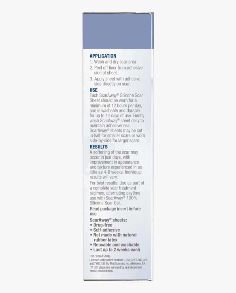 Photo Of Scar Away Scar Sheets, Silicone, 8 Sheets - Paper, transparent png #3178394