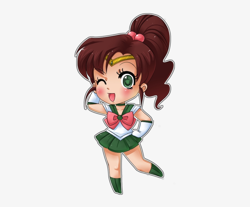 Sailor Jupiter Chibi Sailor Jupiter, Sailor Moon Character, - Sailor Moon Jupiter Chibi, transparent png #3178607