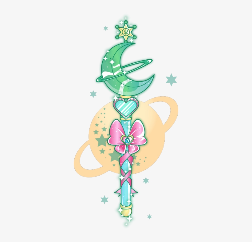 Sailor Neptune Wand, transparent png #3178712