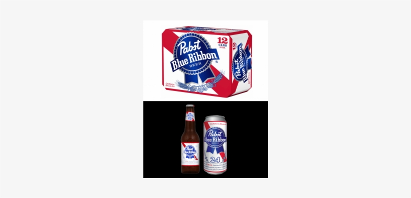 Pabst Blue Ribbon, Pabst, Pbr, American Adjunct Lager, - Pabst Blue Ribbon Beer - 24 Pack, 12 Fl Oz Cans, transparent png #3178713