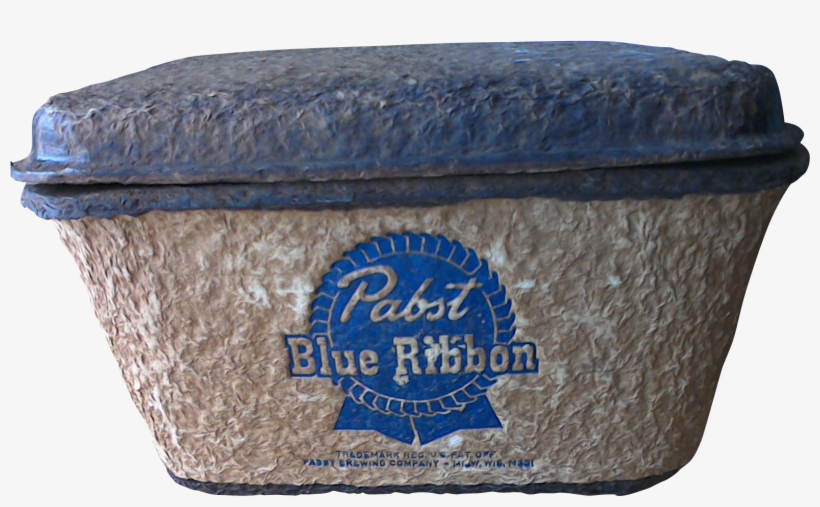 Vintage Pabst Blue Ribbon Beer Cooler C - Storage Basket, transparent png #3178732