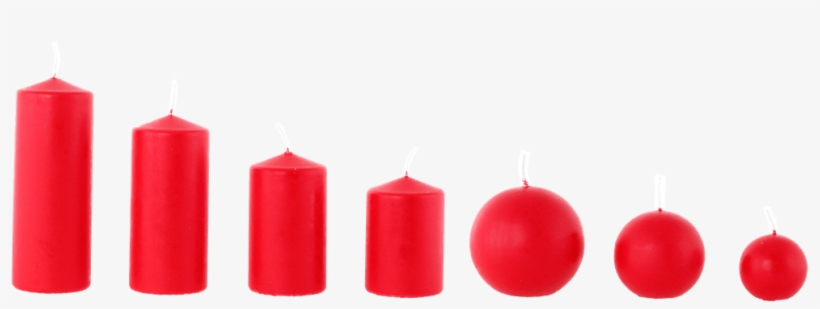 Overdipped Matt Pillar Candle 60x150mm Red - Advent Candle, transparent png #3179250
