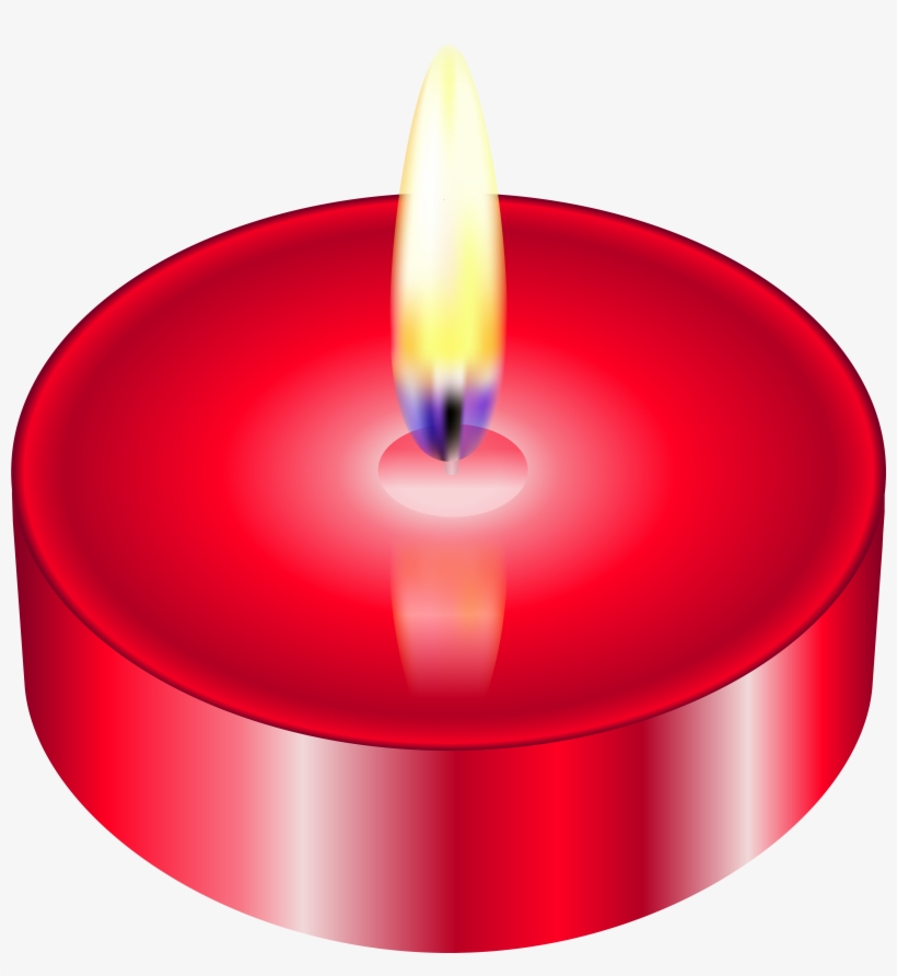 Red Tealight Png Clip Art, transparent png #3179545