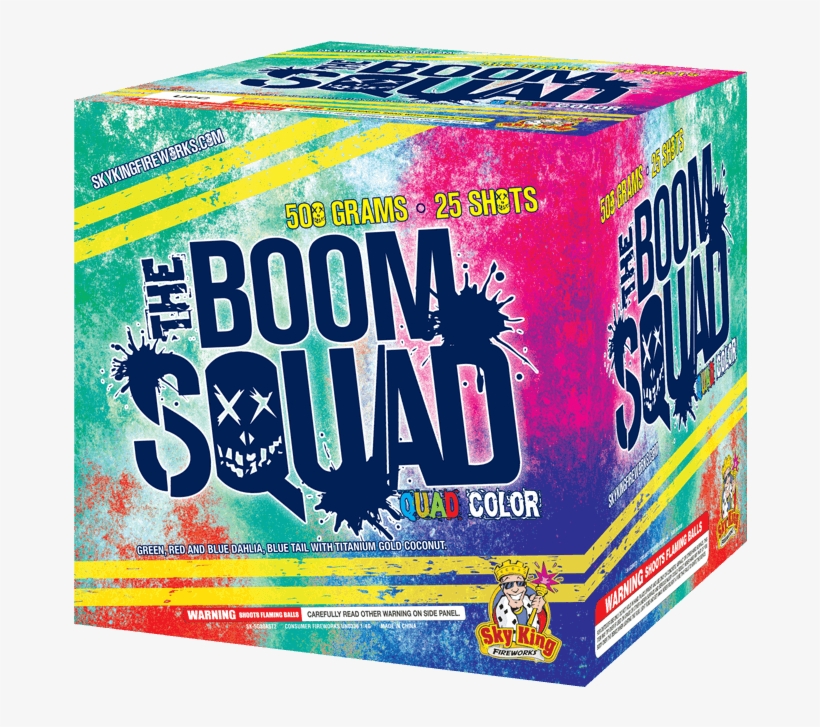 The Boom Squad Quad Color - Suicide #squad Logo Tote Bag, transparent png #3179810
