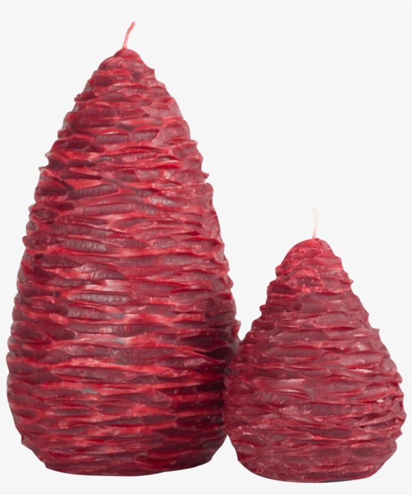 Red Pine Cone Candles, transparent png #3179996