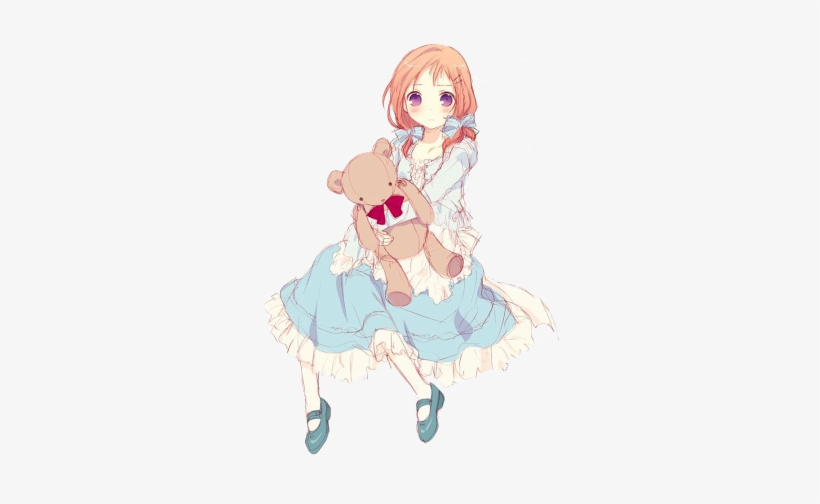 380477 - Cute Anime Girl Bear, transparent png #3180024