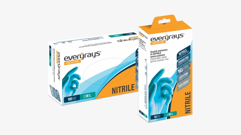 Everyrays Guanti Nitrile, transparent png #3180048