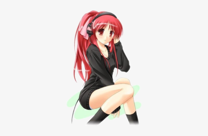 4aec332e Anime Mus - Young Anime Girls With Red Hair, transparent png #3180239