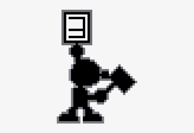 Mr Game And Watch Hammer - Mr Game And Watch 9 Png, transparent png #3180244