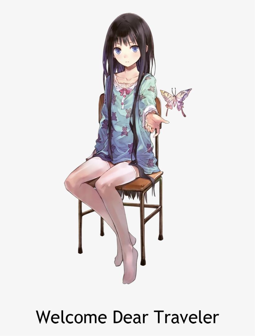 Http - //i - Imgur - Com/3zfyq - Cute Black Haired Anime Girl, transparent png #3180335