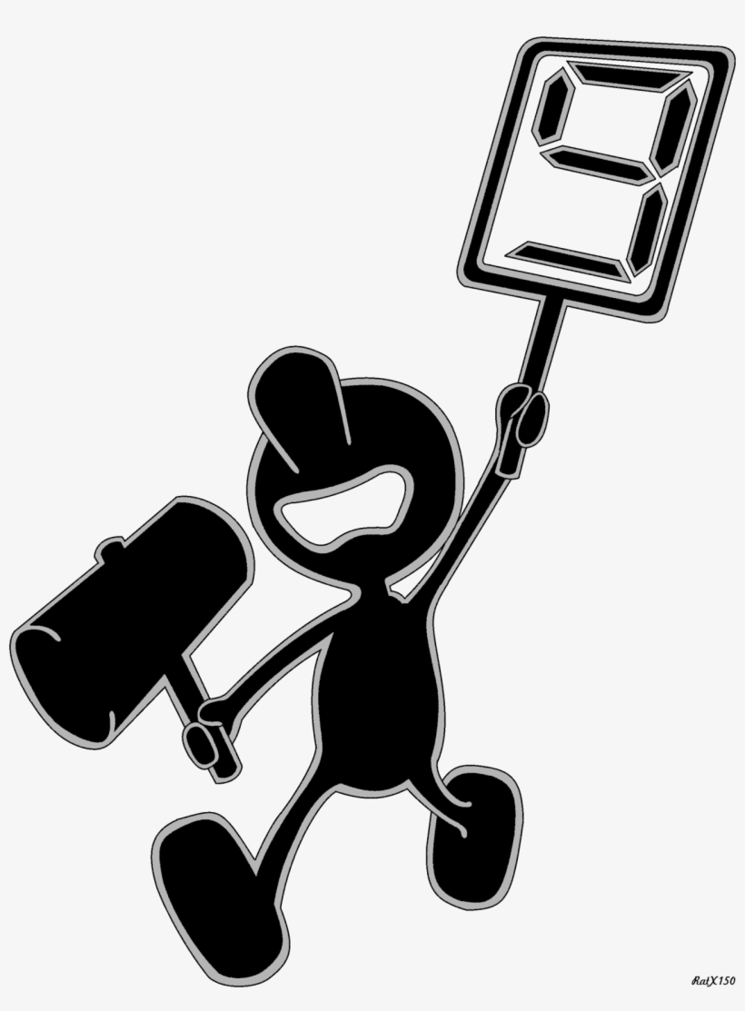 View 1468802372496 , - Mr Game & Watch 9, transparent png #3180385