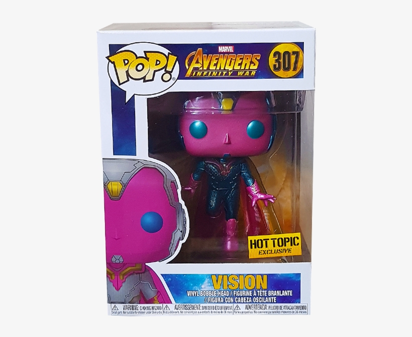 Avengers Infinity War - Funko Vision Hot Topic, transparent png #3180441