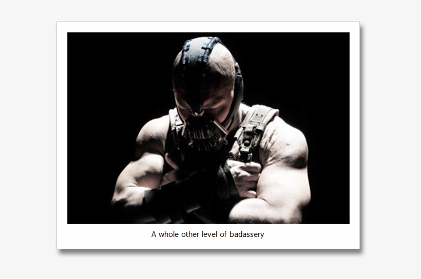 Much Like Batman Begins, Christian Bale Is In The Driving - Bane In Dark Knight Rises, transparent png #3180533
