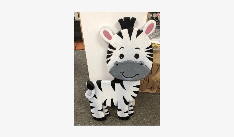 3d Baby Zebra Prop Standee 4 Feet Tall - Standee, transparent png #3181093