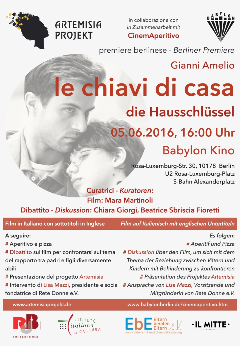 Le Chiavi Di Casa Locandina - House, transparent png #3181977