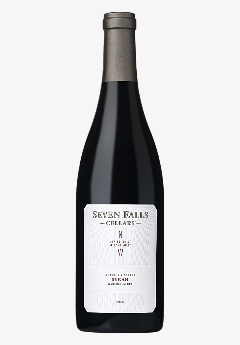 Seven Falls Cellars Gps Syrah Wahluke Slope - Glass Bottle, transparent png #3182530