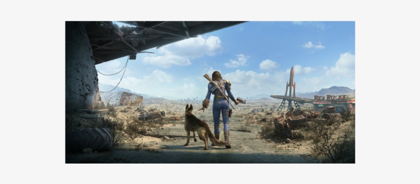 Fallout 4 Wall Decal Sole Survivor And Dogmeat, transparent png #3182581