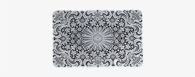 Rubber Lace Table Mats White - Lace Table Mats White, transparent png #3182819