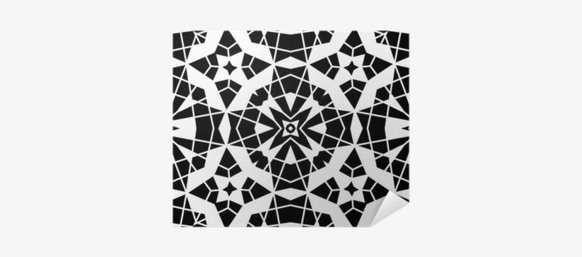 Black And White Lace, Geometric Seamless Pattern Poster - Stock Illustration, transparent png #3182842