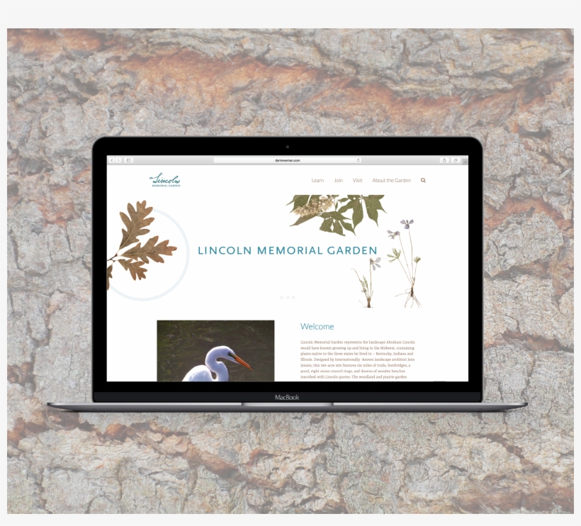 The Main Menu Includes Information About Lincoln Memorial Tablet