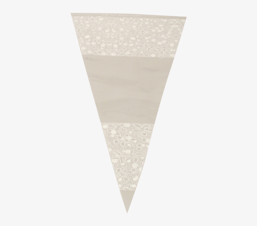 Bag, Conical Bag, Pp, 18x37cm, Lace Pattern Blocked, - Puntzak Plastic, transparent png #3183109