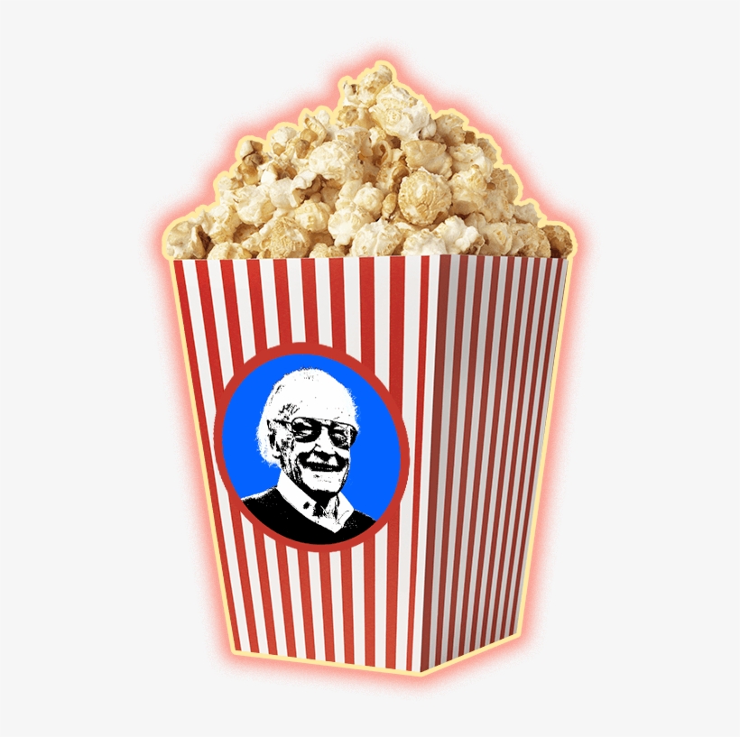 Stan Lee Popcorn Box - Popcorn, transparent png #3183301