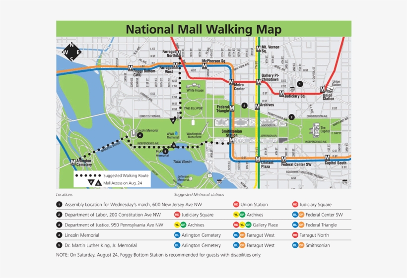 Mowmap - Map Of March On Washington, transparent png #3183434