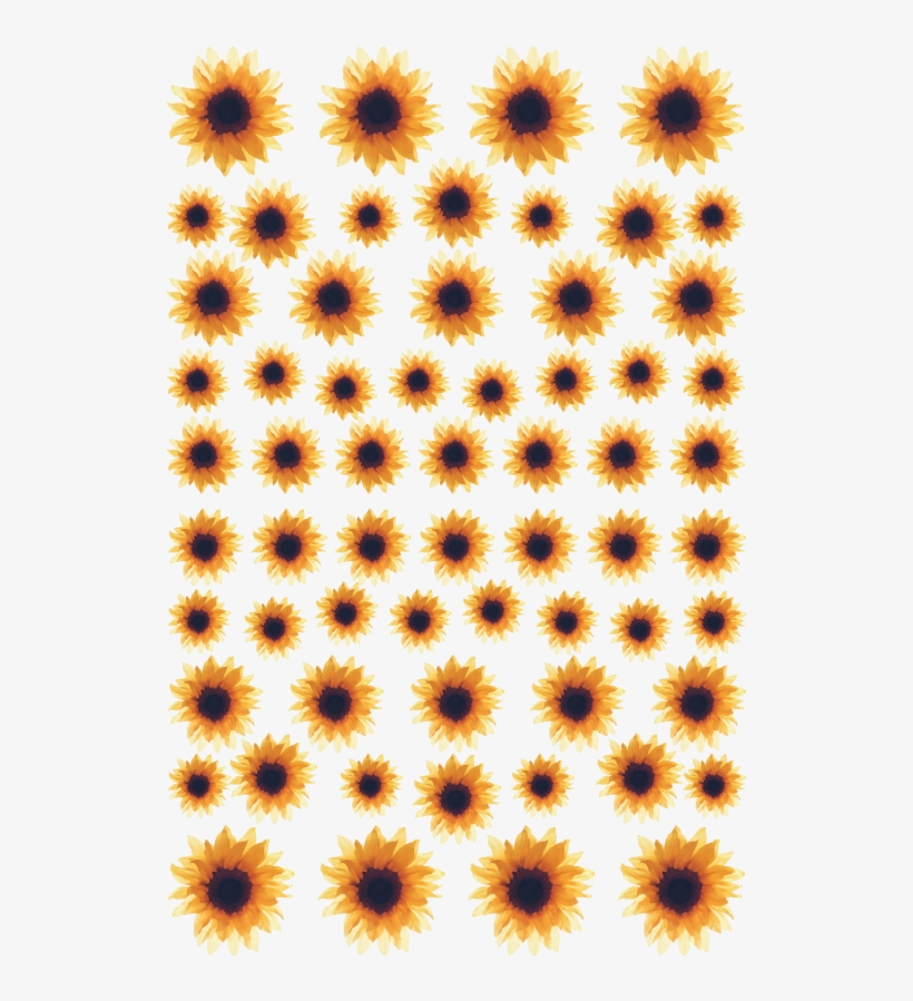 転写ネイルシール＊watercolor Sunflower 【170005】 - Bias, transparent png #3183652