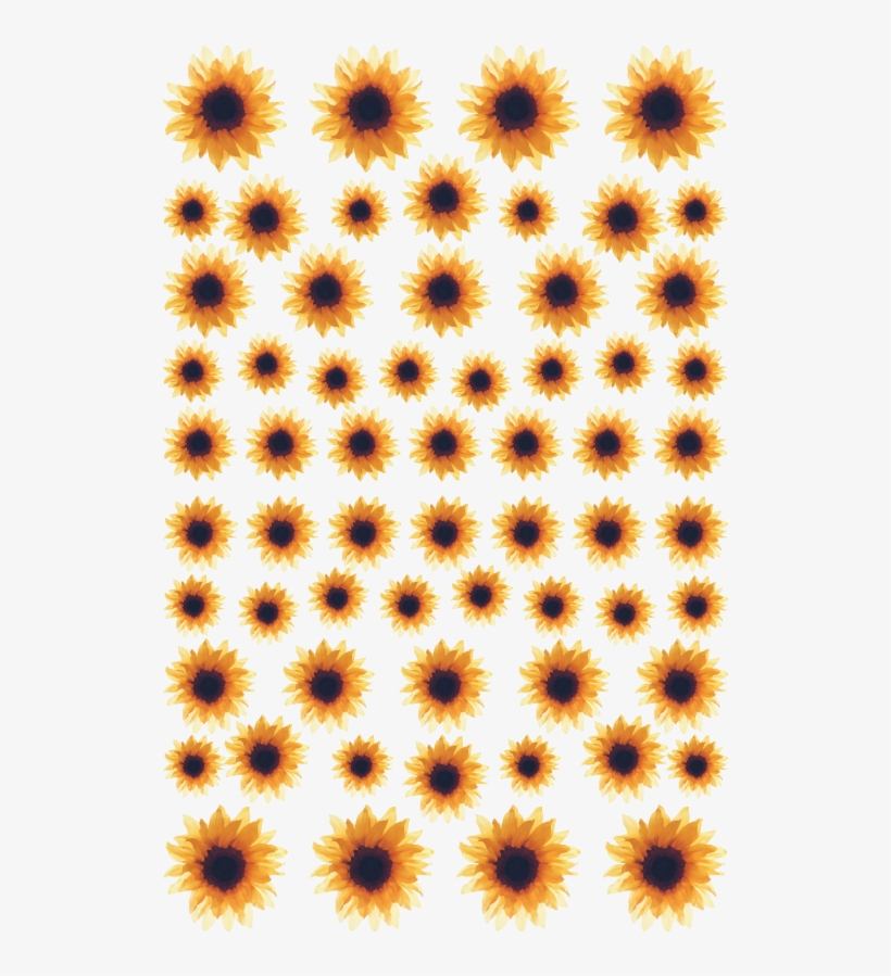 転写ネイルシール＊watercolor Sunflower 【170005】 - Bias, transparent png #3183652