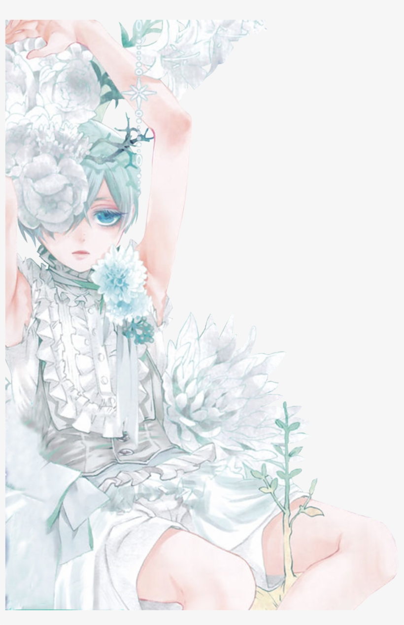 Ciel Phantomhive White Flower Render By Thewhitedevil66 - Ciel Phantomhive White Flowers, transparent png #3183672