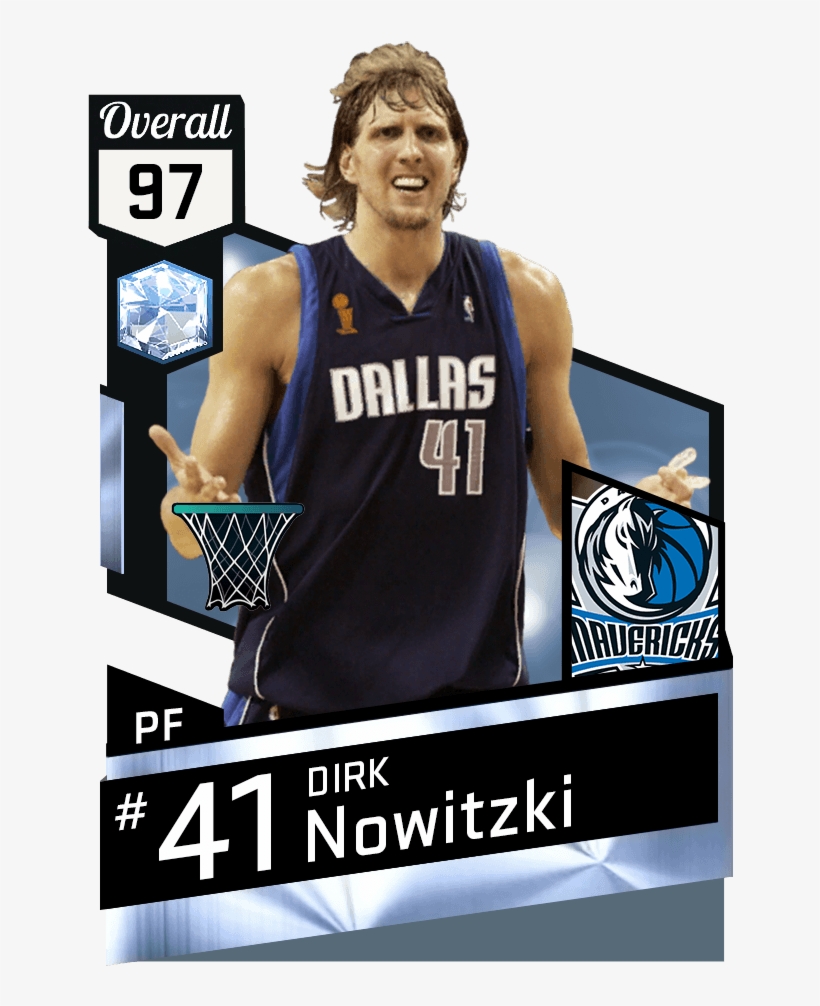 Dirk Nowitzki - Get 99 Overall 2k18, transparent png #3183749