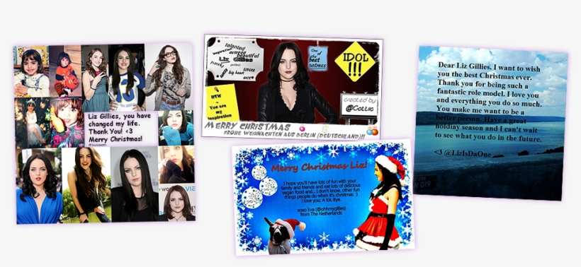 » 2012 Christmas Project » Liz Gillies Online « - Elizabeth Egan Gillies, transparent png #3183948