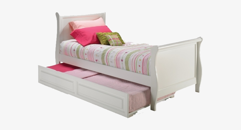 Png Cama - Atlantic Furniture Raised Panel Trundle Bed | White, transparent png #3184257