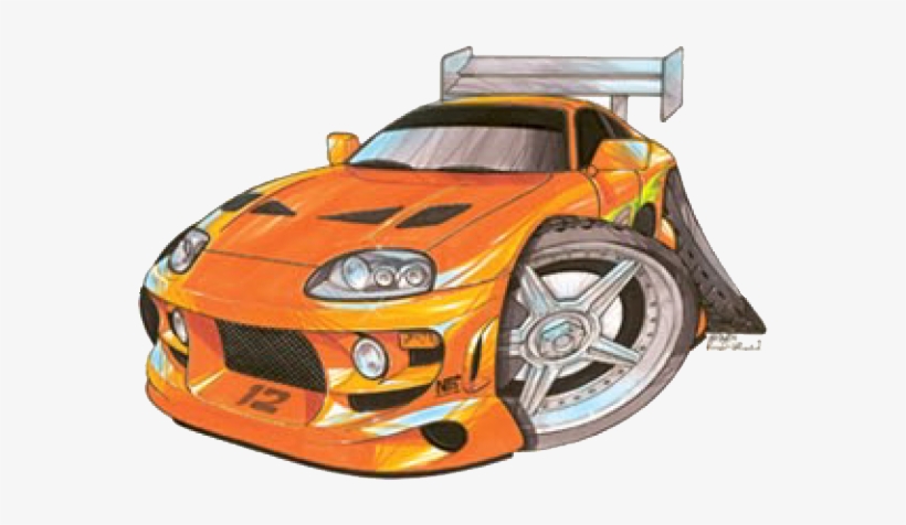 Fast And Furious, Nissan Skyline - Cartoon Fast And Furious Cars, transparent png #3184301