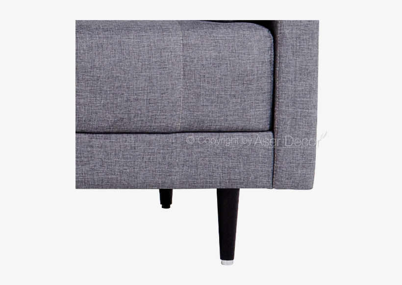Sofa Cama Conforto Klobiq Luxuoso Cinza 04 - Sofa Bed, transparent png #3184374