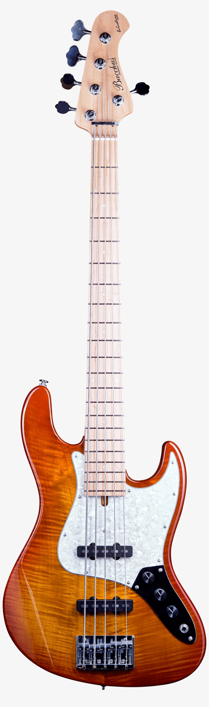 Bacchus Custom Shop Woodline Dx5 Honey Burst "tiger - Fender Musical Instruments Corporation, transparent png #3184854