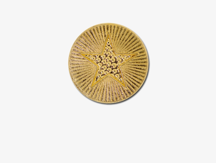Plain Star Round Badge - Plate, transparent png #3184970