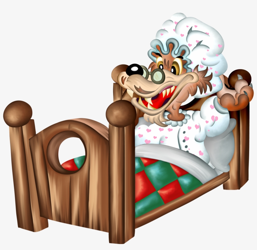 Ampliar Esta Imagen - Lobo En La Cama, transparent png #3184992