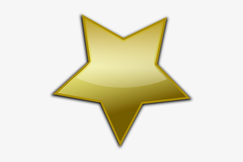 Sheriff's Vector Graphics - Gold Star Vector Png, transparent png #3185123