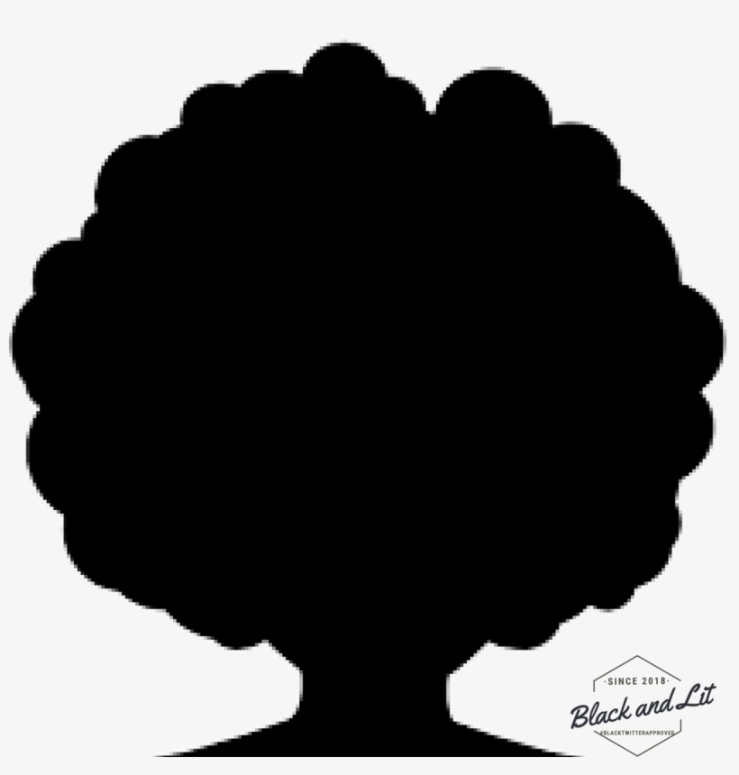 Clip Free Download Our Hair Grows Towards - Afro Puff Black Girl Silhouette, transparent png #3185214