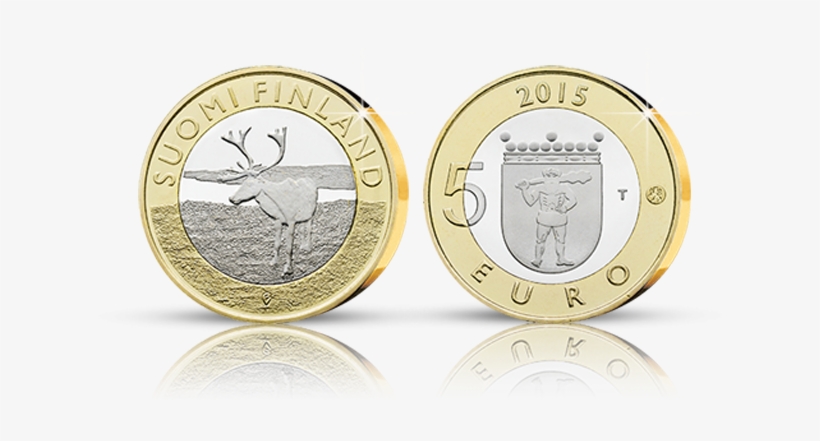 Lapin Poro -maakuntaraha - 5 Euros Finlande 2015 Lapland, transparent png #3185233