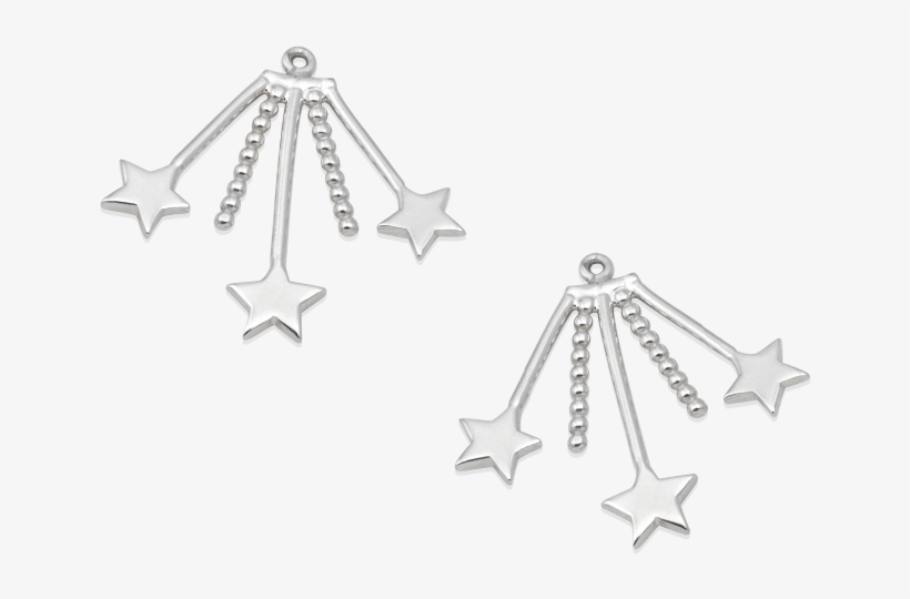 Crescent Starburst Earjackets - Starburst, transparent png #3185716