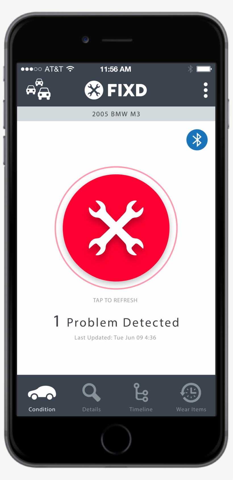 Read The Cars Computer On An App Fixd App Check Engine - Fixd: Obd-ii Active Car Health Monitor, transparent png #3185740