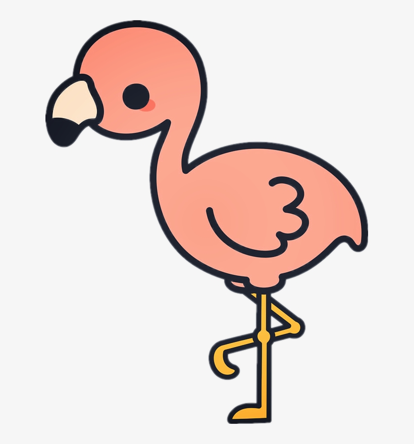 Report Abuse - Kawaii Flamingo, transparent png #3186443